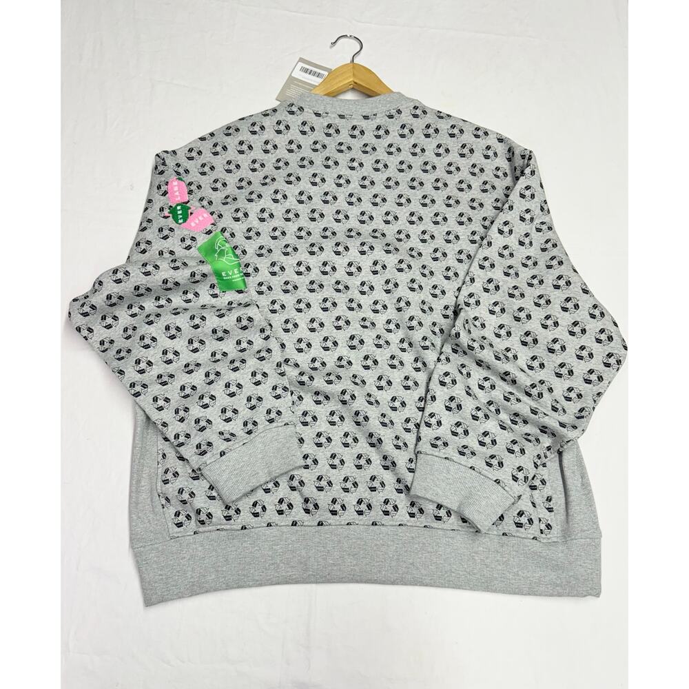 Everlane Women’s all over print crew neck Crew neck sweatshirt oversized NWT - Picture 8 of 8